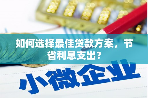 塘厦如何选择最佳贷款方案，节省利息支出？