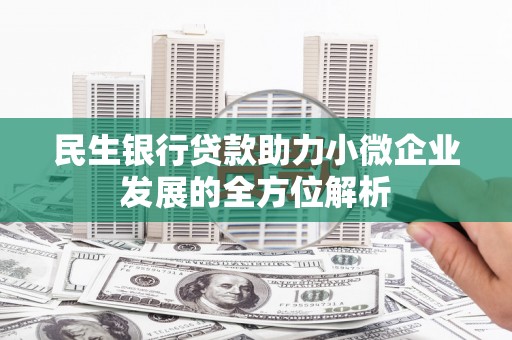 塘厦民生银行贷款助力小微企业发展的全方位解析