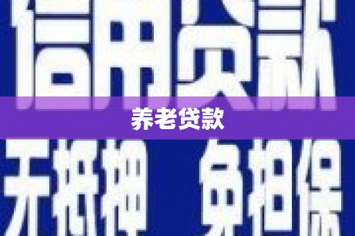 塘厦养老贷款