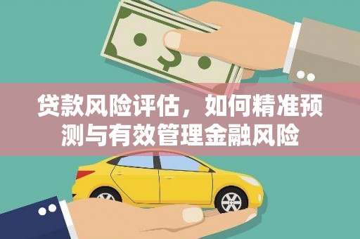 塘厦贷款风险评估，如何精准预测与有效管理金融风险