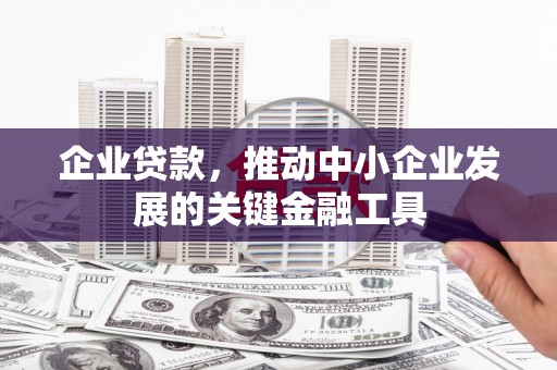 塘厦企业贷款，推动中小企业发展的关键金融工具