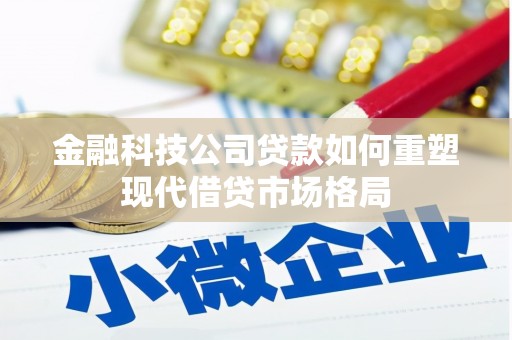 塘厦金融科技公司贷款如何重塑现代借贷市场格局