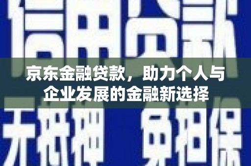 塘厦京东金融贷款，助力个人与企业发展的金融新选择