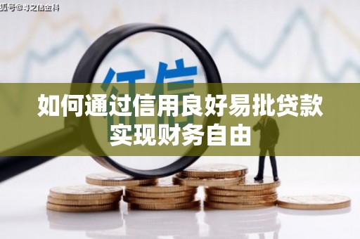 塘厦如何通过信用良好易批贷款实现财务自由