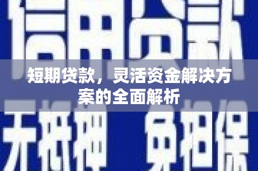 塘厦短期贷款，灵活资金解决方案的全面解析