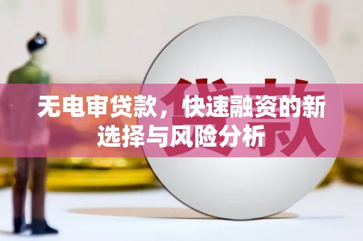 塘厦无电审贷款，快速融资的新选择与风险分析