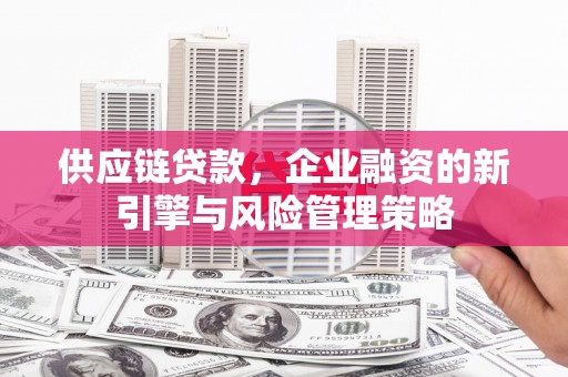 塘厦供应链贷款，企业融资的新引擎与风险管理策略