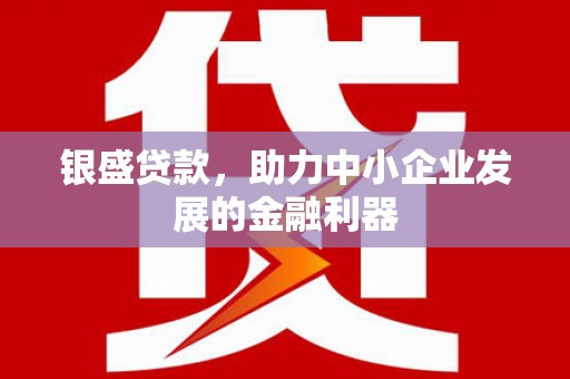 塘厦银盛贷款，助力中小企业发展的金融利器