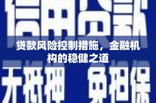 塘厦贷款风险控制措施，金融机构的稳健之道