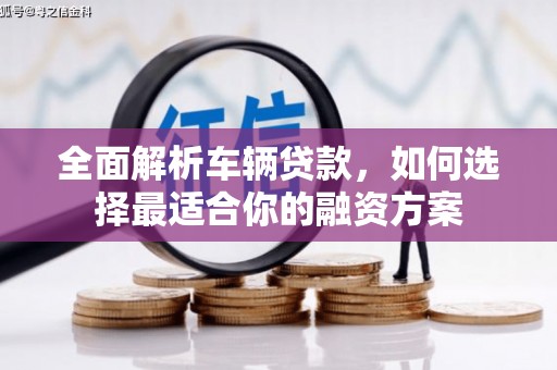 塘厦全面解析车辆贷款，如何选择最适合你的融资方案