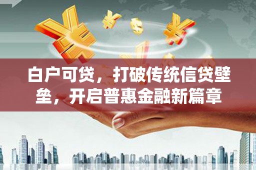 塘厦白户可贷，打破传统信贷壁垒，开启普惠金融新篇章
